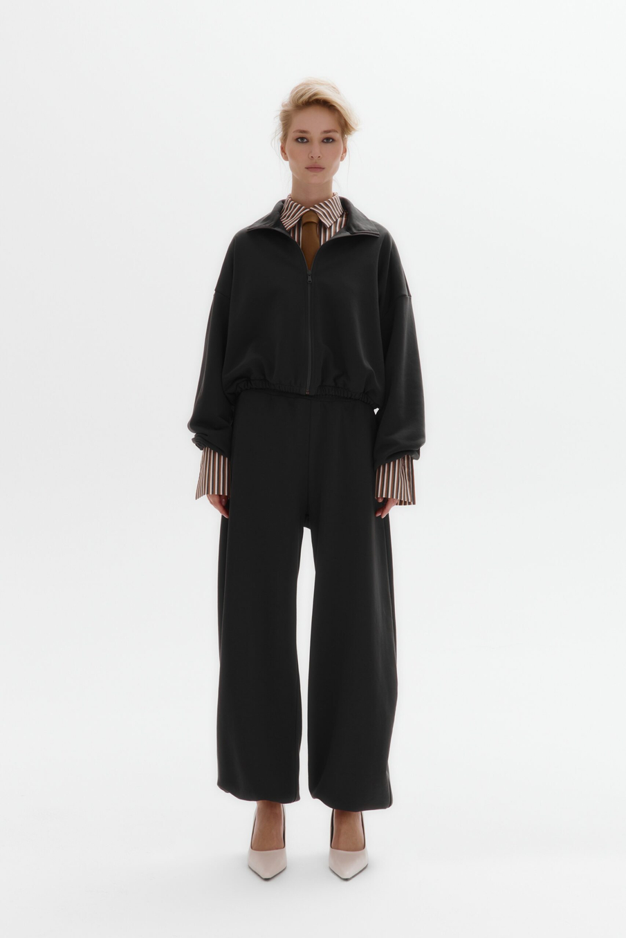 Брюки на кулиске из футера