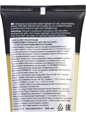 John Frieda Sheer Blonde Увлажняющий активирующий кондиционер для светлых волос 250 мл