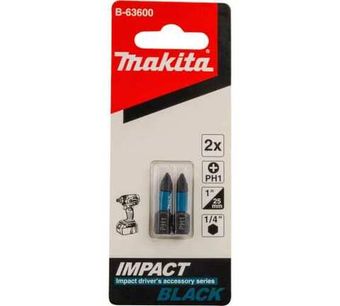 Насадка Impact Black (2 шт.; PH1; 25 мм; C-form) Makita B-63600