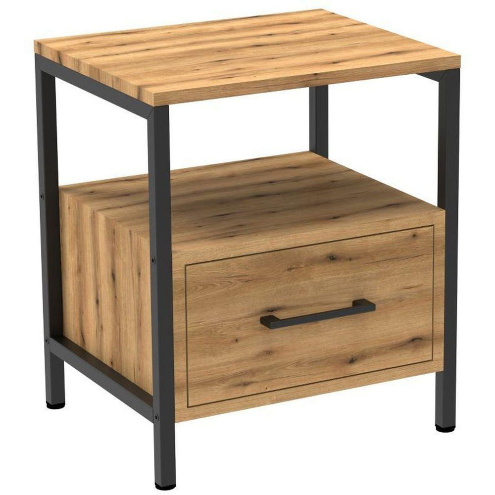 Тумба TI_прикроватная Комус Онега-13 с ящ.универс. 420х350х500, дуб вотан