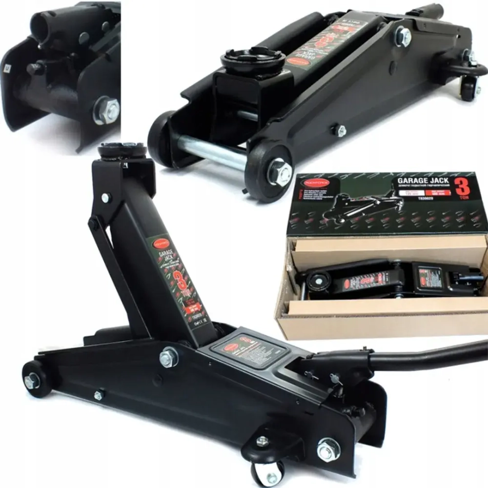 Домкрат подкатной гидравлический 3 т (h min-135mm, h max-400mm) RockForce##Rock FORCE RF-T830020