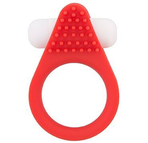 Красное эрекционное кольцо Silicone Stimu-Ring