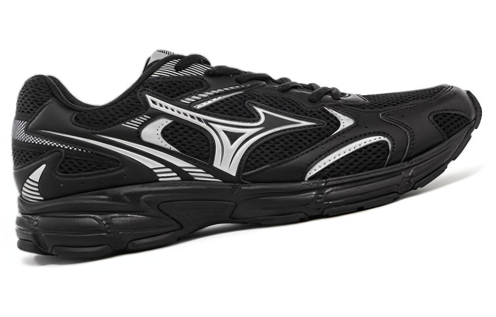 Mizuno Speed 2K lightweight and comfortable breathable fabric shock absorption, non-slip, wear-resistant, impact-resistant, low-cut casual running shoes for men and women with the same style black