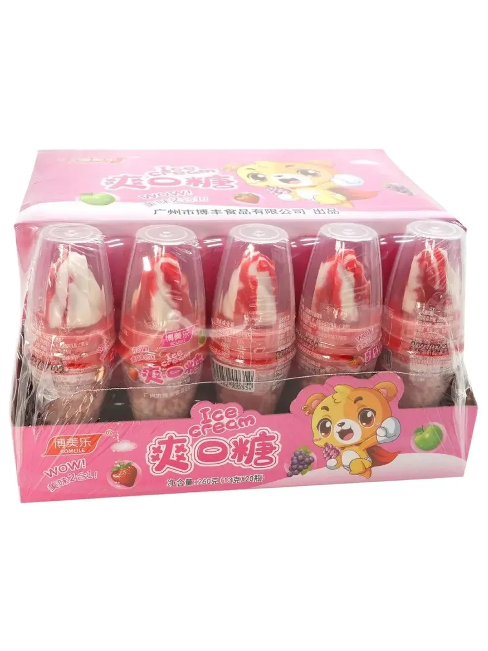 Конфеты леденцы Мороженое взрывашка 13 г * 20 шт