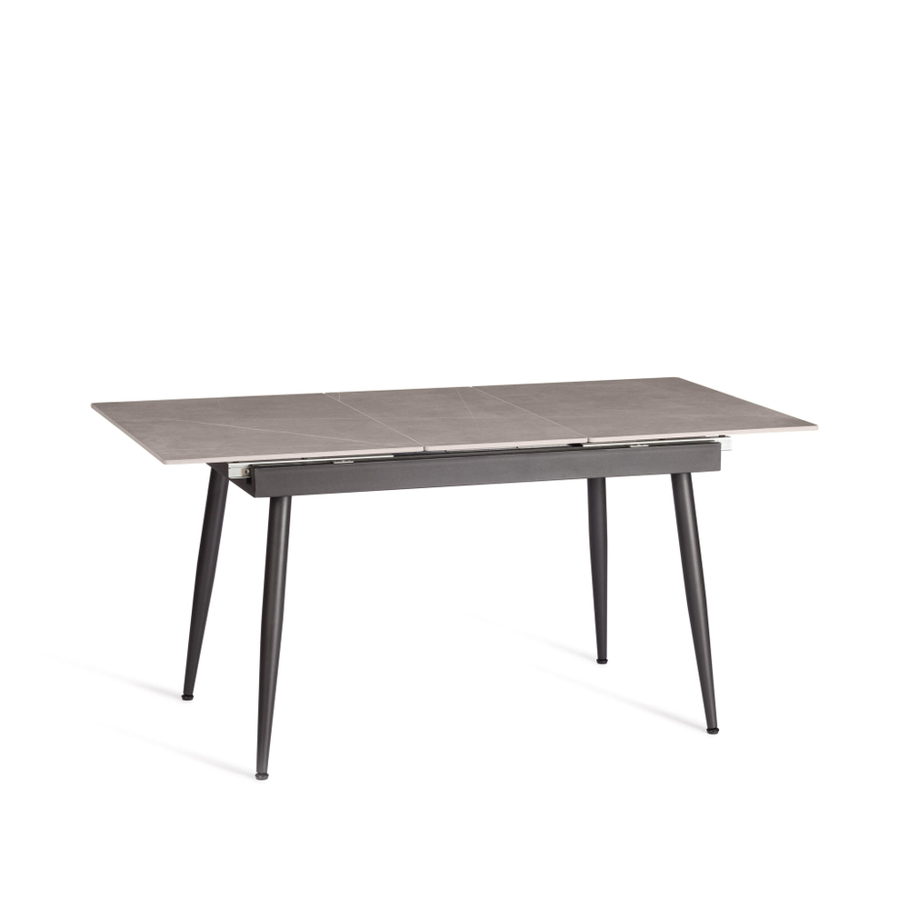 Стол обеденный Balmoral/Балморал столешница керамика (матовая) /опоры металл, серый/чёрный, (120+40)x80x75(+1) см