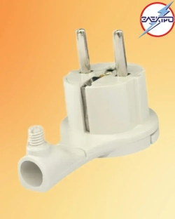 Вилка-невидимка с заземлением 16А 1 штука в упаковке