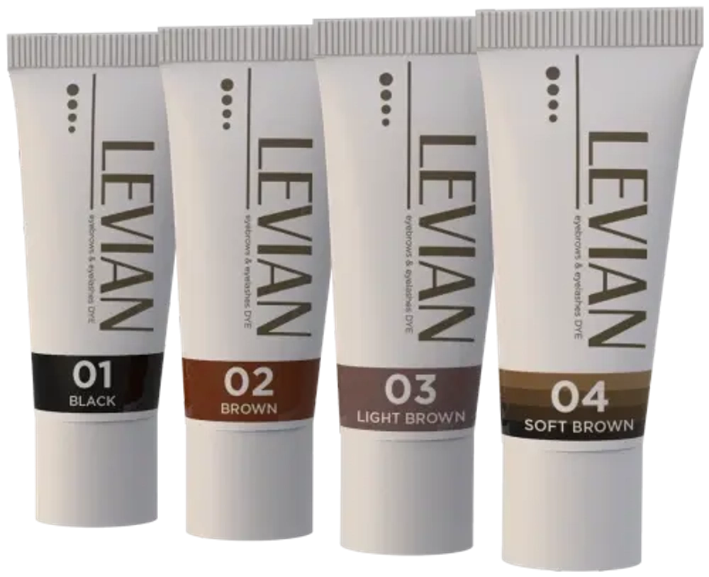 Краска для ресниц и бровей LEVIAN, 15 мл