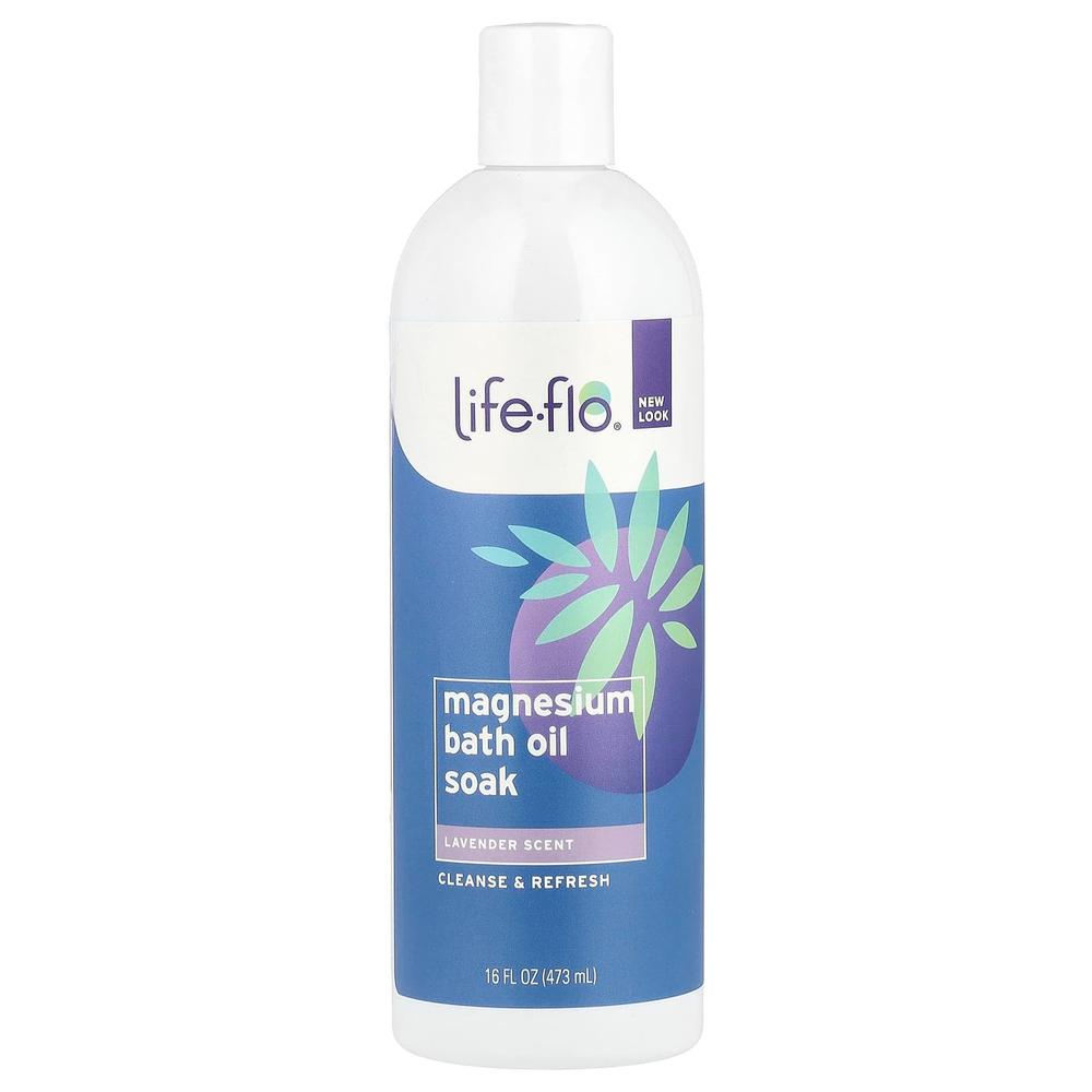 Life-flo, Магниевое масло для ванн, лаванда, 473 мл (16 жидк. унц.)