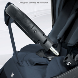 Детская коляска Sweet Baby Vento Silver 3 в 1 Silver Blue