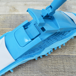 Швабра с насадкой из микрофибры 40*12см, с телескопическим черенком 1м, цвета в ассортименте