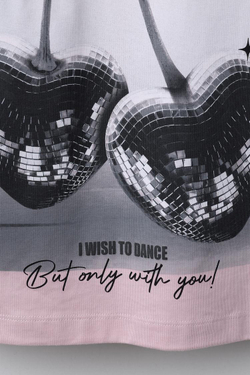 ZARA ЛОНГСЛИВ С ПРИНТОМ «ВИШЕНКИ», РОЗОВЫЙ