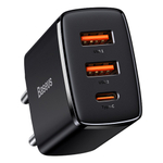 Зарядное устройство Baseus Compact Quick Charger 2U+C 30W - Black