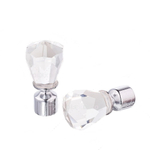 Наконечники "Кристалл" для кованых карнизов d16 мм, цвет хром