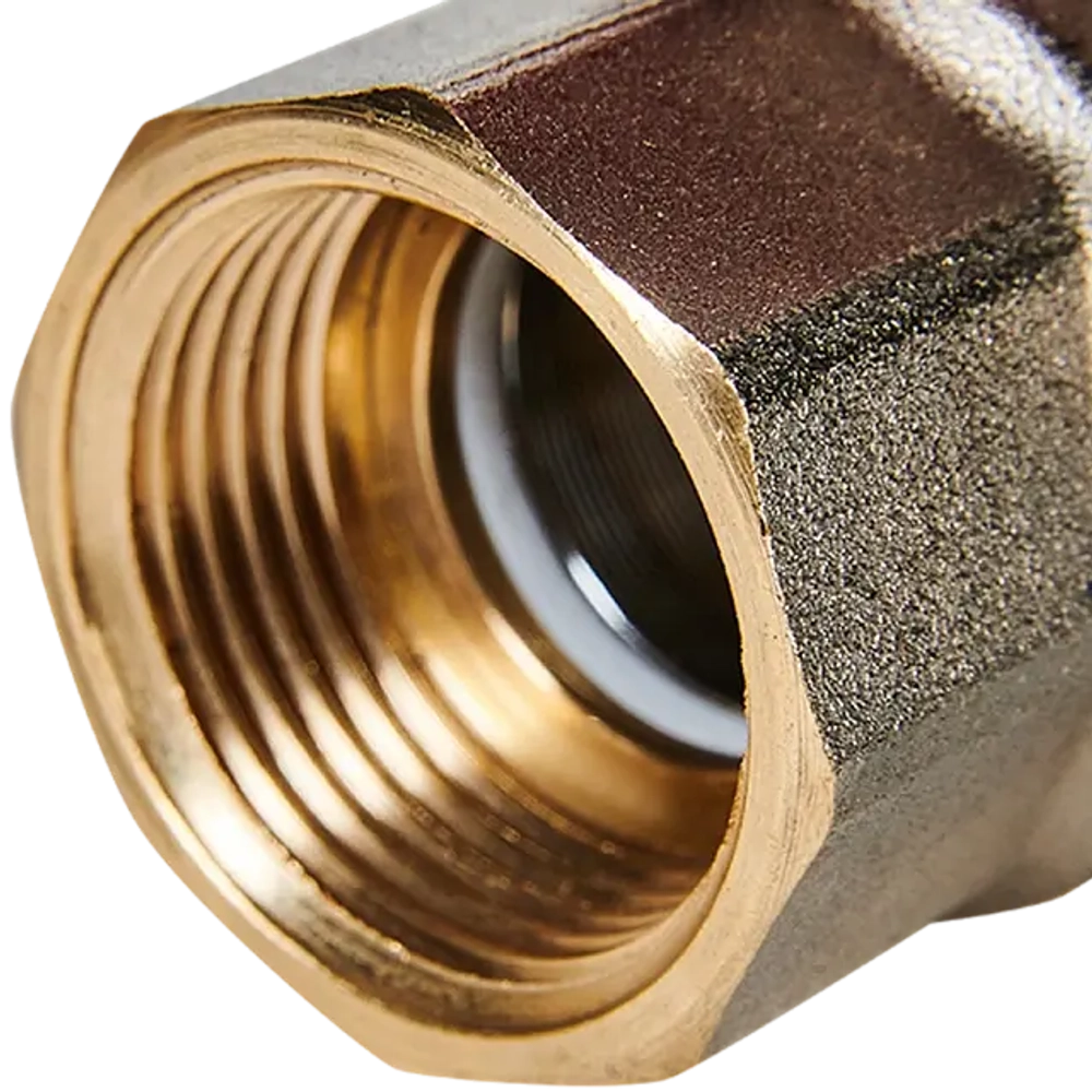 Кран шаровой STOUT полнопроходной 3/4" с американкой под O-ring кольцо (бабочка)