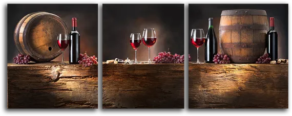 Модульная картина "Винный погреб"