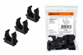 Крепеж-клипса для трубы ПНД 16 мм черная TDM SQ0405-0111