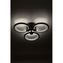 Светильник потолочный светодиодный ЭРА Модерн Odry CLL-1-46W 3K-6,5K RC BK с ДУ черный | Светильники SPB-6 с ДУ