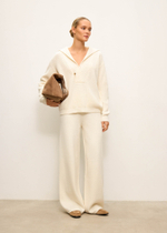 Джемпер с застёжкой TATUM, молочный