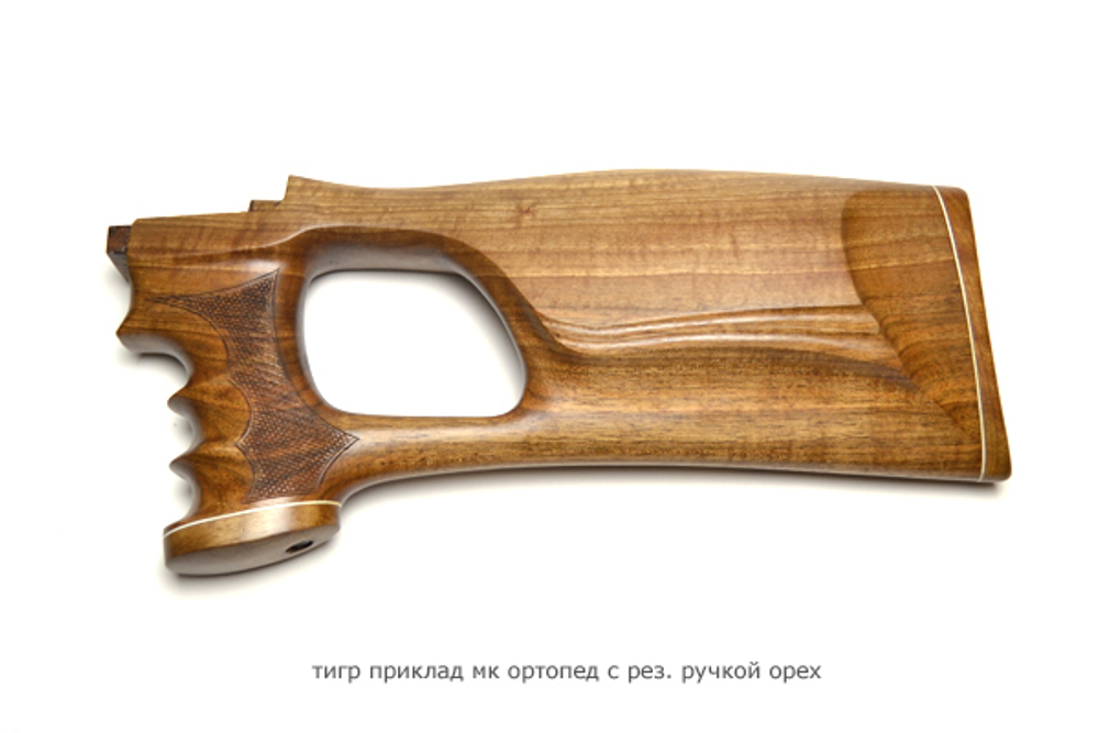 Тигр приклад Монте-Карло ортопед с резиновой ручкой орех