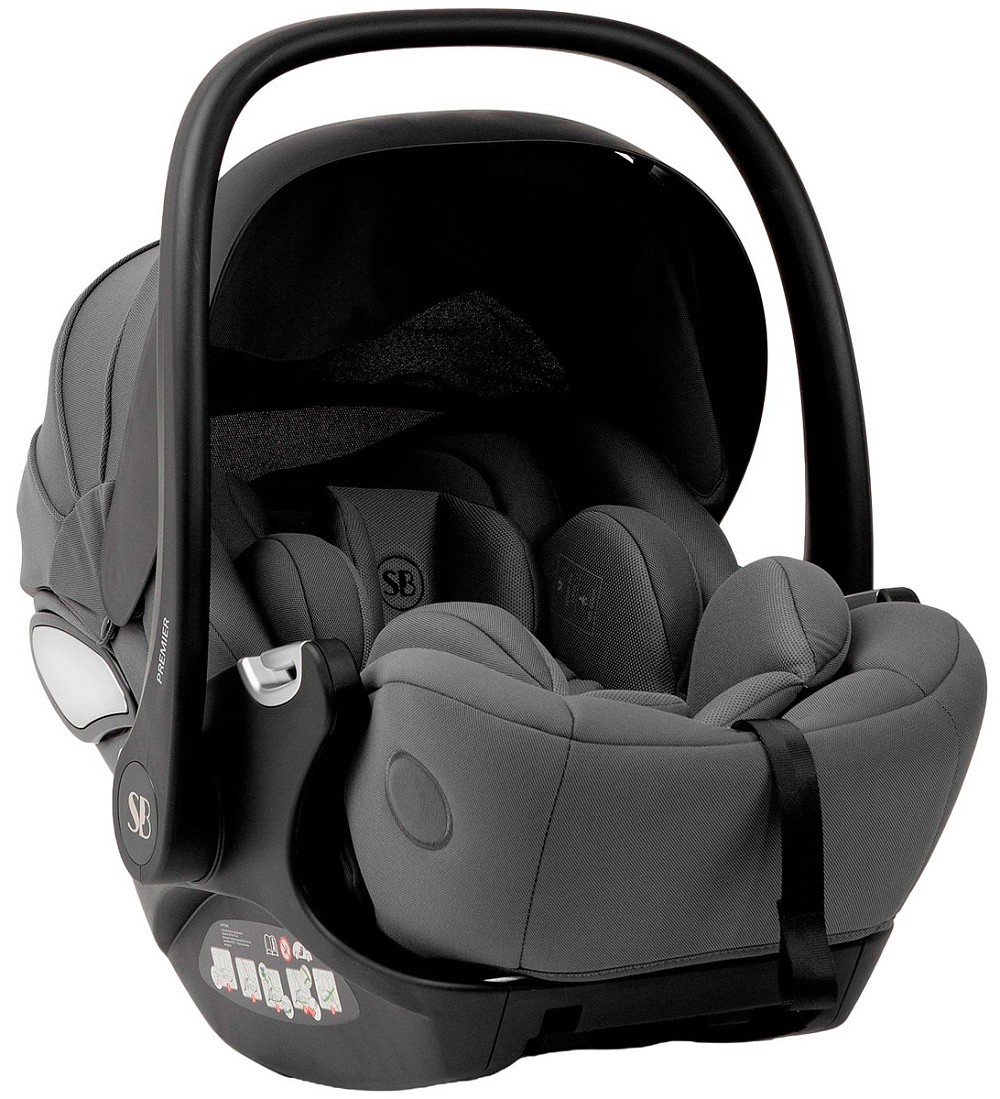 Коляска 3 в 1 Sweet Baby Ricci Air + автокресло Premier Grey Black (Air)
