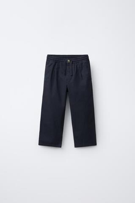 ZARA БАЗОВЫЕ БРЮКИ ЧИНОС, МОРСКОЙ ТЕМНО-СИНИЙ