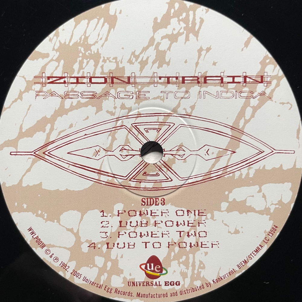 Zion Train ‎– Passage To Indica 2LP (Англия 2005г.)