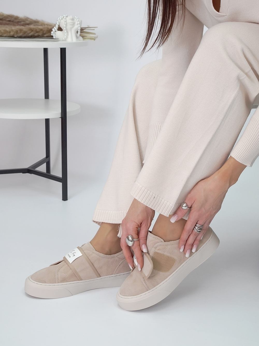 Кеды женские натуральная замша