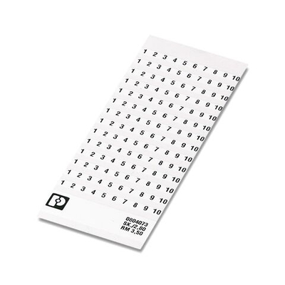 0804073:0061 - SK 3,5/2,8:FORTL.ZAHLEN 61-70 - Маркировочный лист