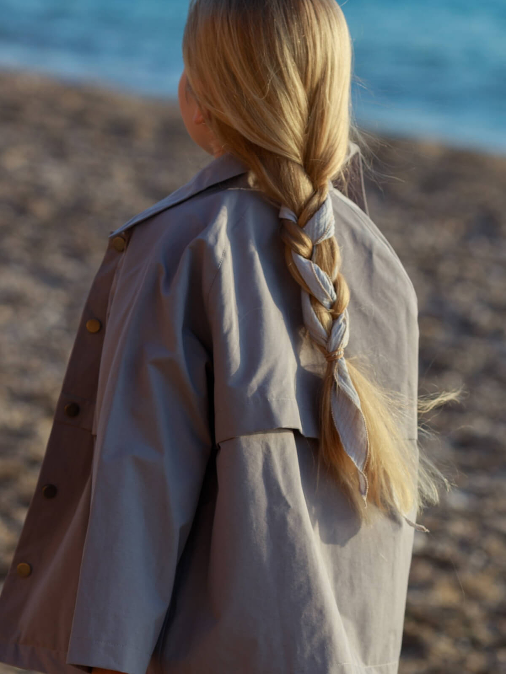 Платочек Mjölk Blue Cloud из муслинового хлопка