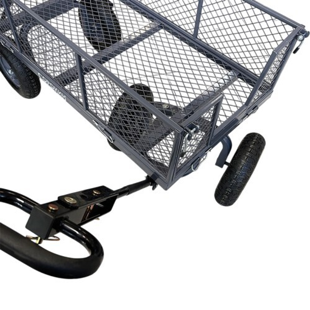 Тележка транспортировочная СОРОКИН 9.44 с бортами, четырехколесная 260 кг, 610х1220 мм