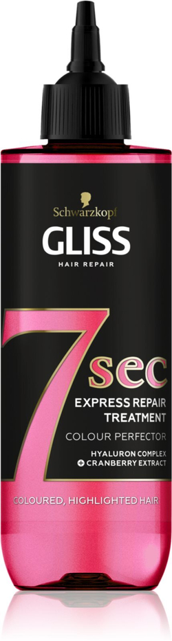 Schwarzkopf Gliss 7 sec - восстанавливающий уход за окрашенными волосами /   200  ml  / GTIN 9000101610215
