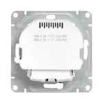 Механизм розетки с USB-A+С - 2шт, 16А, с заземлением, со шторками, чёрный Эпика EKF