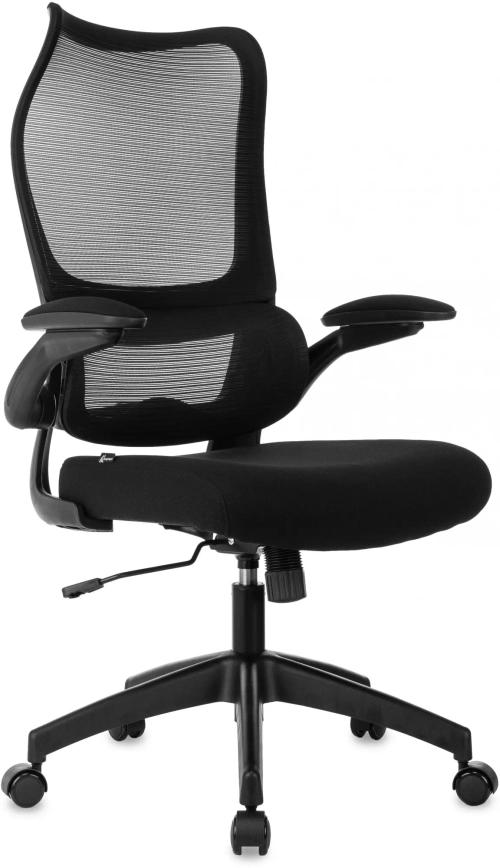 Кресло руководителя Бюрократ Sigma 1 черный сетка/ткань крестов. пластик