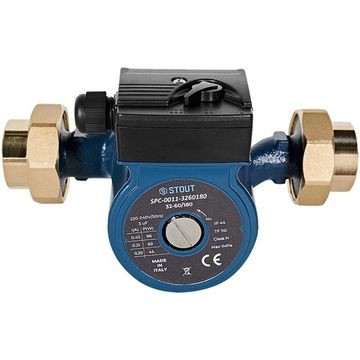 Циркуляционный насос Stout 32-60/180 с латунными гайками (SPC-0011-3260180)