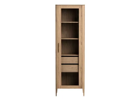 Витрина Type oak стеклянная высота 200 см R (натуральный дуб)