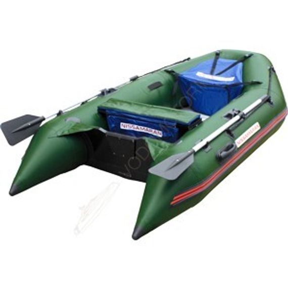 Лодка NISSAMARAN TORNADO 290 ( зеленый ) алюм. пол A/L