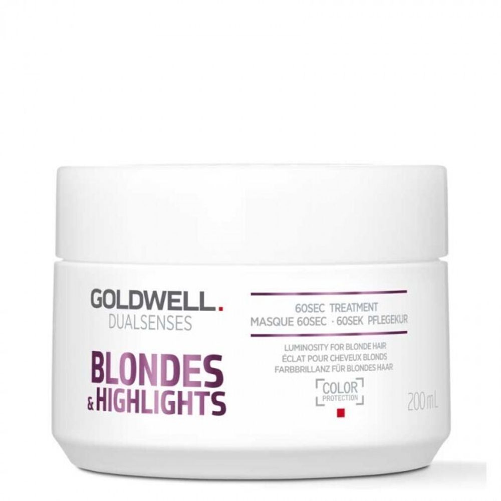 Goldwell Dualsenses Blondes &amp; Highlights 60sec Treatment - Интенсивный уход за 60 секунд для осветленных волос 200мл