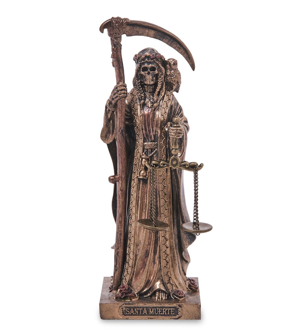 Veronese WS-1488 Статуэтка «Санта Муэрте с косой и весами»