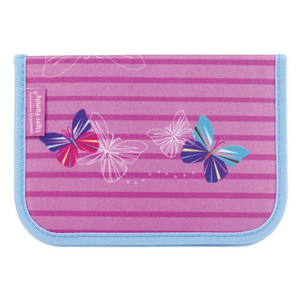 Пенал TIGER FAMILY (ТАЙГЕР), с наполнением, 1 отделение, 16 предметов, "Калейдоскоп", 20х14х4 см, TGCP-003C1