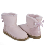 Угги Mini Bailey Bow II Metallic Seashe Pink