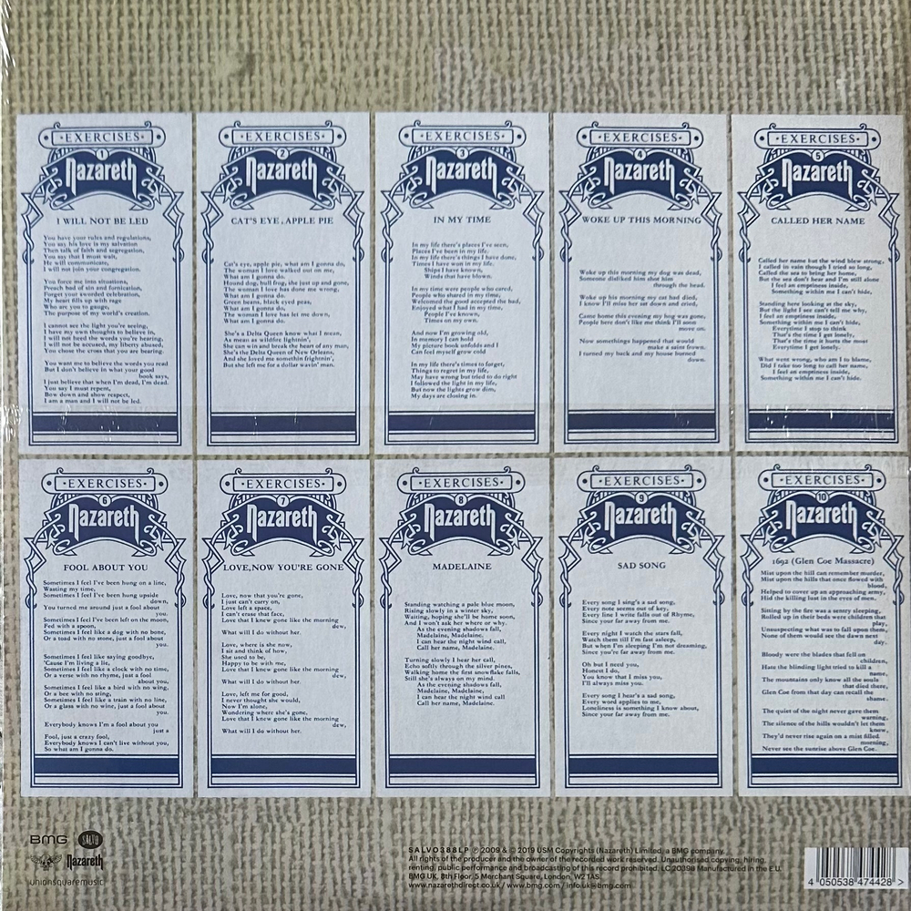 Nazareth- Exercises (Европа 2019г.)