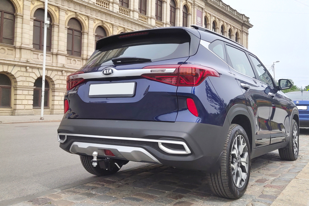 Фаркоп с унив. электрикой Smart, съемный квадрат, KIA Seltos 2020- (паспорт и сертификат) ПТ ГРУПП.KST-20-991122.00