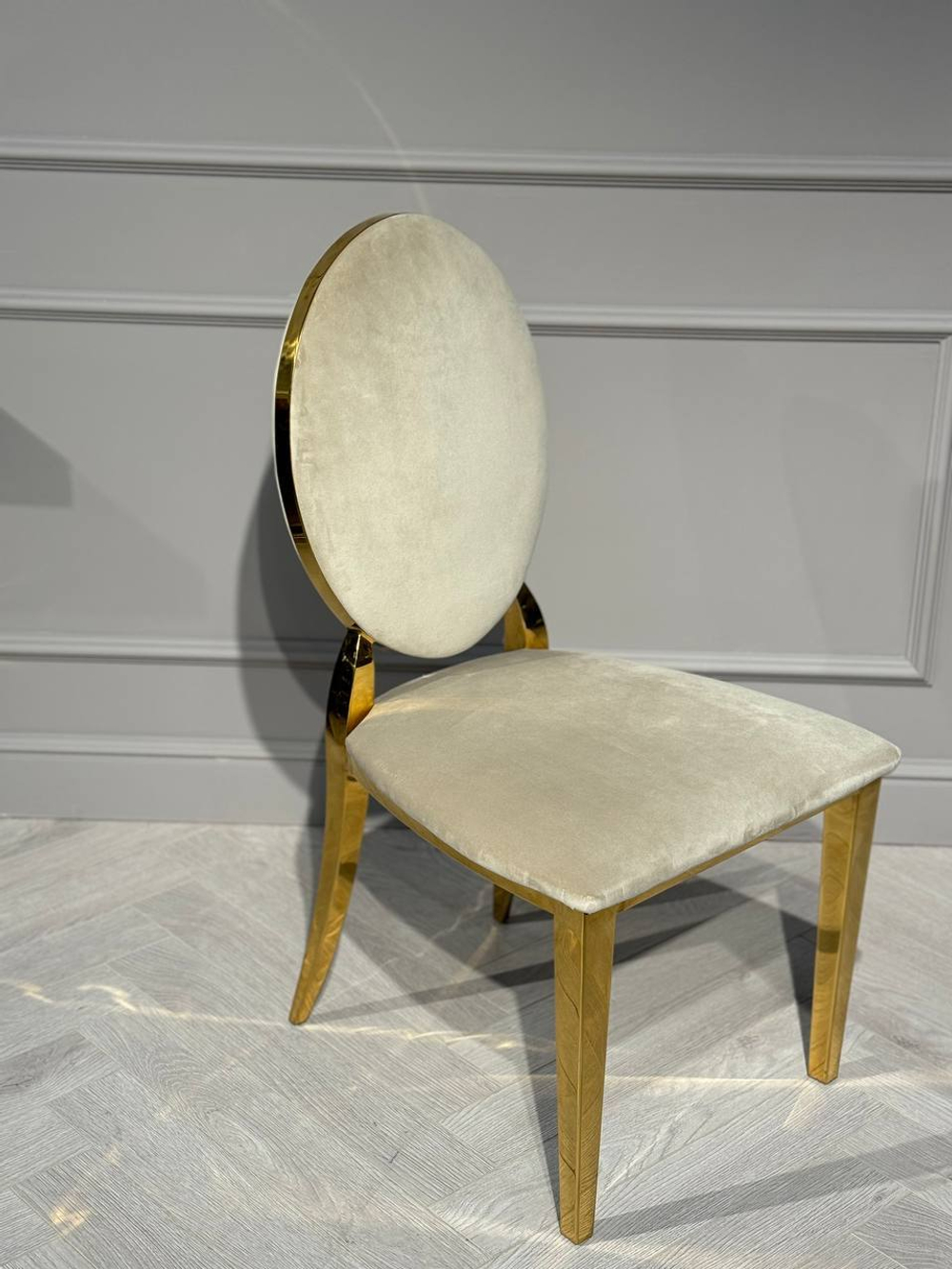 Стул обеденный Ist Casa София, 45х42х92, бежевый, золото