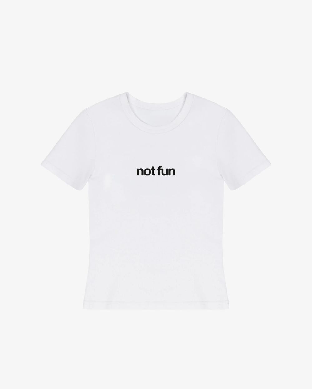 Футболка Kraizy Stripes Slim Not Fun белая