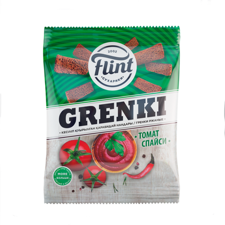 Гренки Flint томат спасйси 180 гр