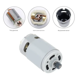 RS550 DC 21V 14 зубьев (8,2*6,8 мм) 25000RPM Электрический микромотор с для перезаряжаемой ручной пилы / электрической дрели