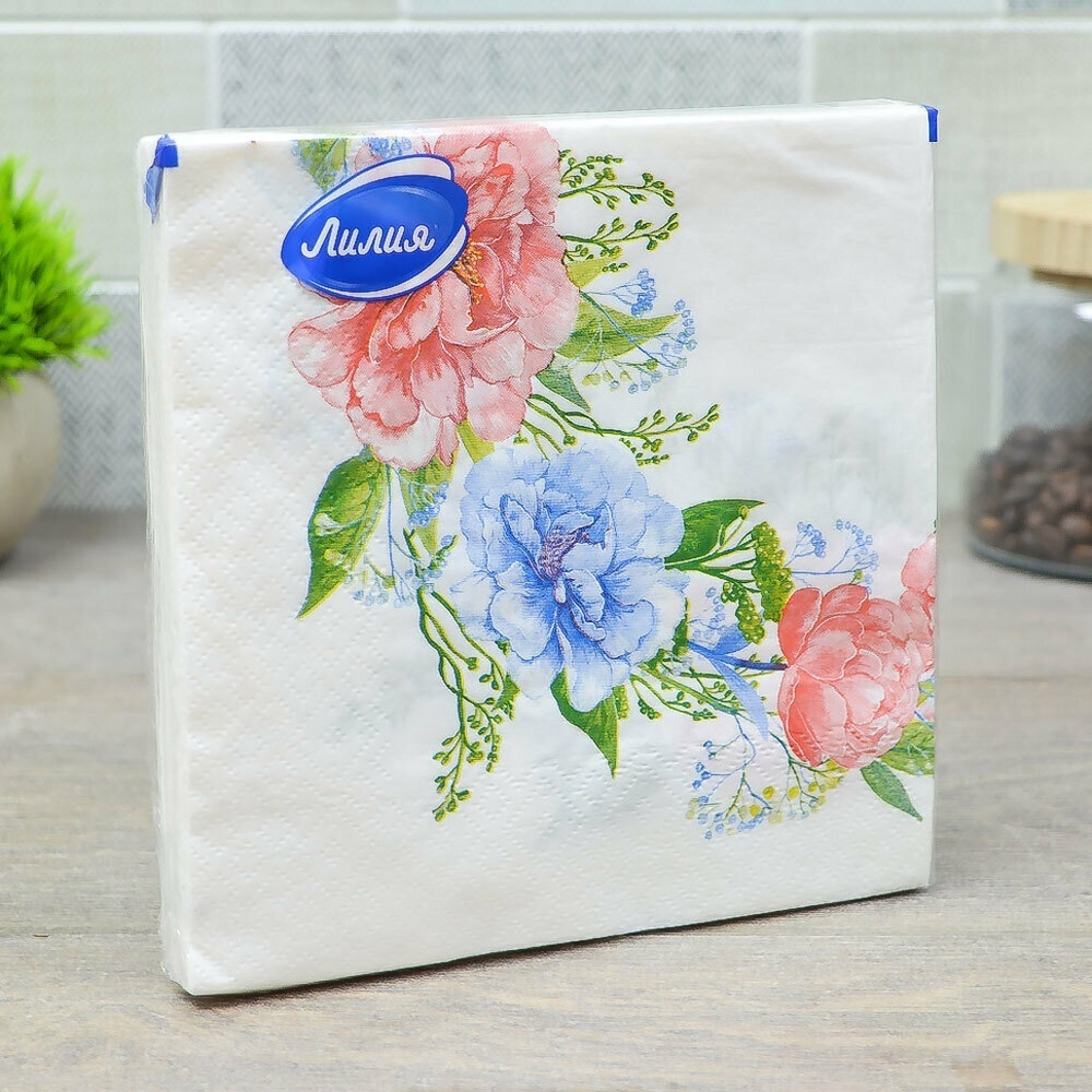 Салфетки 33*33см 20 листов 2-слойные "Флер"