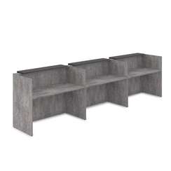 1КР-ДС.003 Комплект Ресепшн с фартуком ЛДСП (4264*762*1161) (без подсветки)