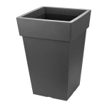 Кашпо ТУБУС 200мм 4,5л Графитовый (комплект 3 шт)