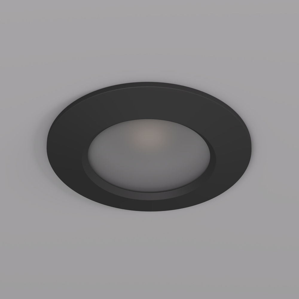 DK3016-BK Встраиваемый светильник влагозащ., IP 65, 50 Вт, GU10, черный, алюминий